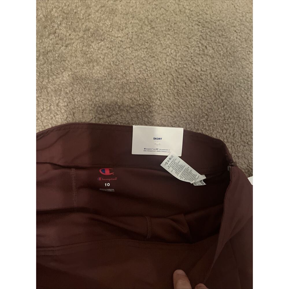 Champion Match Skort - BURGUNDY - Tennis Athletic Stretch - SZ 10 - Picture 3 of 5